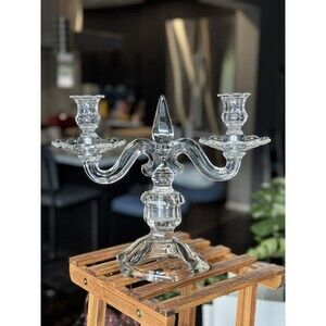 Hensley Old Williamsburg 301 Glass Candelabra